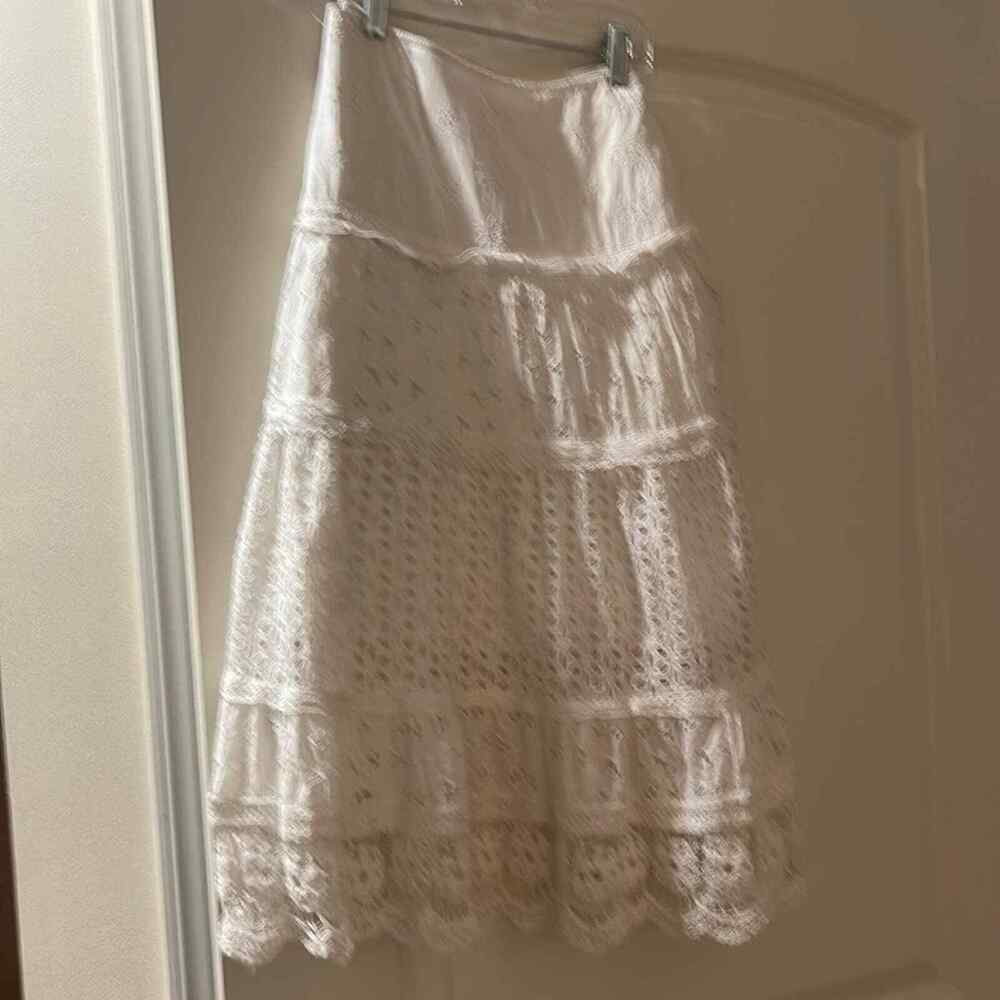 Skirt Lace- White Eyelet Lace Skirt - Different L… - image 8